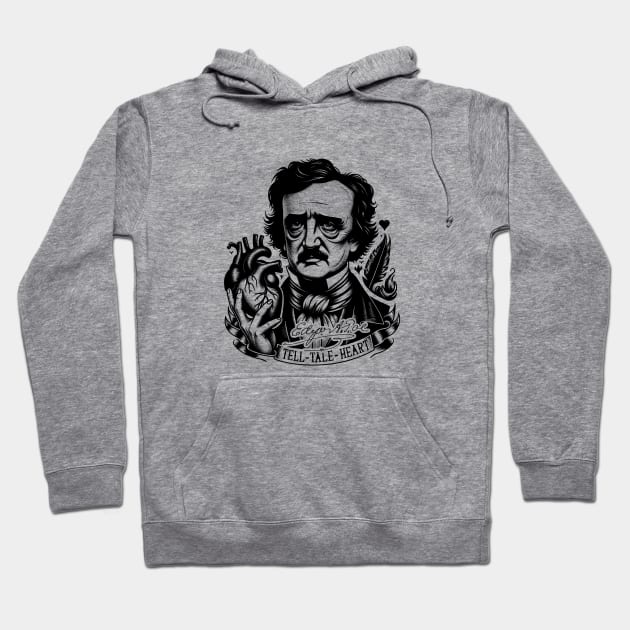 Edgar Allan Poe Tell Tale Heart Hoodie by All Folked Up